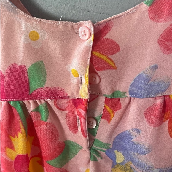 Koala Kids Pink Floral Dress with Multicolor Blooms Size 3T - Picture 7 of 7